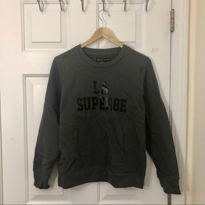NWT Madewell & Sézane Gray Caption Sweatshirt